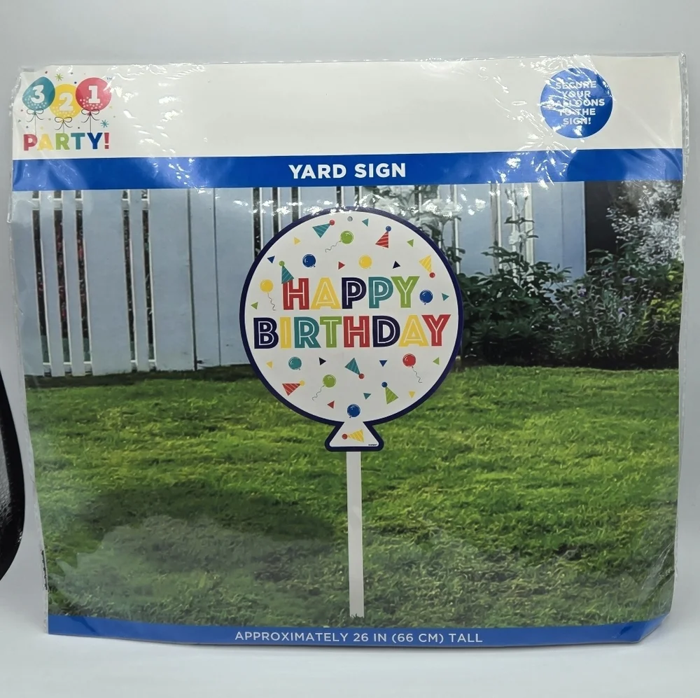 321 Party! Peppy Birthday Yard Signs